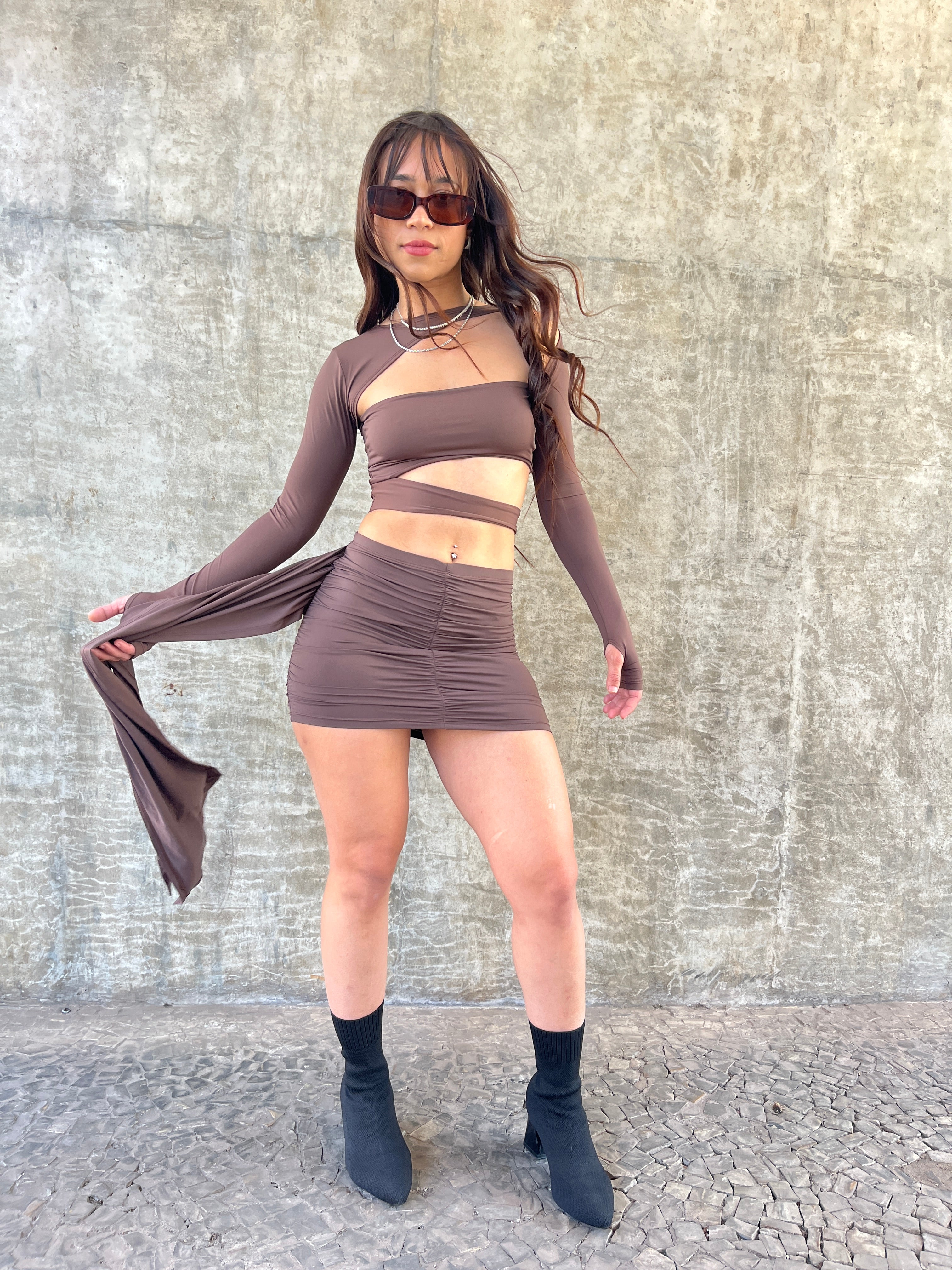 Conjunto Blow Marrom  🤎✨